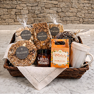 Cesta Box Bolos e Biscoitos