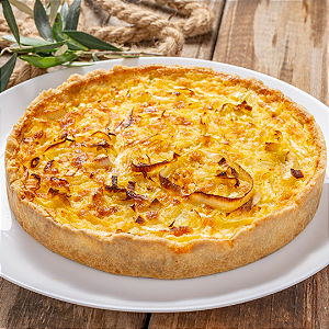 Quiche de alho poró