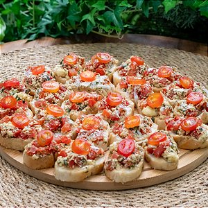 Mini Brusquetas Tomate Balsâmico