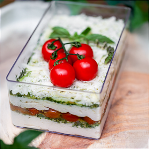 Terrine Com Tomate Confit E Pesto