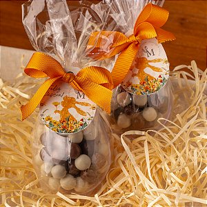 Drágeas em Formato de Ovo 100g com Tag Páscoa