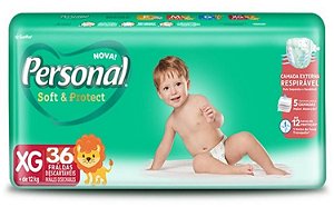 FRALDA PERSONAL BABY SOFT & PROTECT XG C/36 UNIDADES