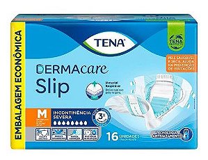 FRALDA TENA SLIP DERMACARE M C/16 UNIDADES