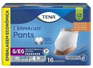 ROUPA INTIMA TENA PANTS DERMACARE G/EG C/16 UNIDADES