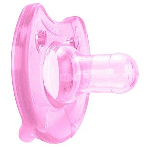 CHUPETA SOLF CONFORT SILICONE KUKA TAMANHO 1 ROSA