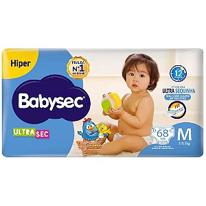 FRALDA BABYSEC ULTRA HIPER M C/68 UNIDADES