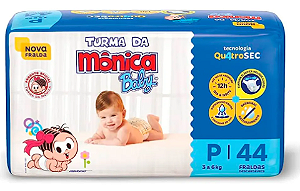 FRALDA TURMA DA MONICA ECONOMICA P C/44 UNIDADES
