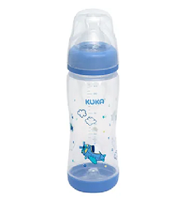 MAMADEIRA KUKA ELEGANCE PLUS BICO ORTODÔNTICO AVIÃO AZUL 320ML