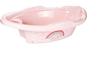BANHEIRA PLASUTIL ARCO-ÍRIS ROSA 21 LITROS