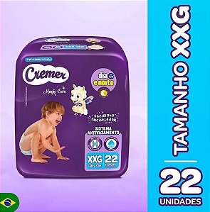 FRALDA CREMER ECONÔMICA XXG 22 UNIDADES