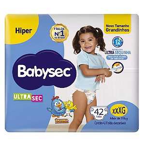 FRALDA BABYSEC ULTRA HIPER XXXG C/42 UNIDADES
