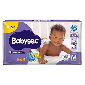 FRALDA BABYSEC PREMIUM HIPER M C/68