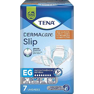 FRALDA TENA SLIP DERMACARE EG C/7 UNIDADES