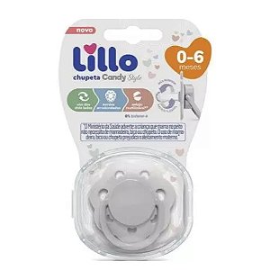 CHUPETA LILLO CANDY BICO REDONDO SILICONE TAMANHO 0+ NEUTRA