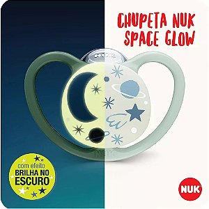 CHUPETA NUK SPACE GLOW SILICONE 18+