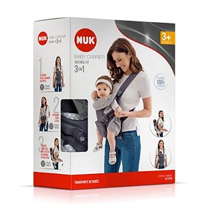 CARREGADOR DE BEBE NUK NATURAL FIT 3 EM 1