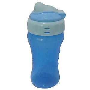 COPO ANTIVAZAMENTO C/ CANUDO AZUL ADOLETA BEBÊ 330ML