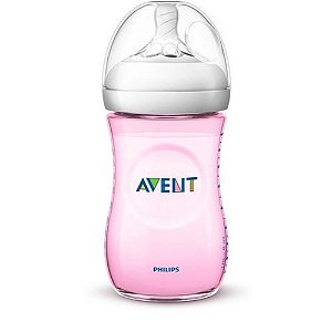 MAMADEIRA PÉTALA ANTI-CÓLICA AVENT ROSA 260ML