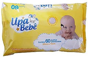 TOALHA UMEDECIDA UPA BEBE C/60 UNIDADES