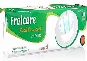 FRALDA ADULTO FRALCARE TAM G C/ 60 UNIDADES