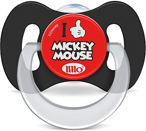 CHUPETA DISNEY MICKEY LILLO PRETA TAMANHO 1