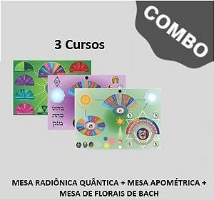 1.4. Curso da Mesa Radiônica Espiritual Quântica + Curso da Mesa Radiônica Apométrica + Curso da Mesa Radiônica de Floral de Bach. Ganhe de Bônus: Curso de Radiestesia Básico.