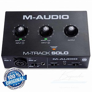 Interface de Áudio M-Audio Usb M-Track Solo Original