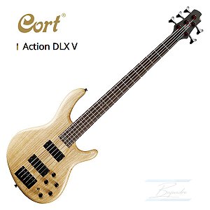 Baixo 5 Cordas Cort Action V Ativo/Passivo Pré Amp. Mark Bass