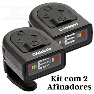 Kit 2 Afinadores D'Addario Micro Tuner para Headstock