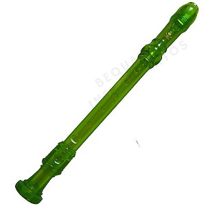 Flauta Doce Yamaha Barroca Verde Translúcida Soprano YRS-20BG