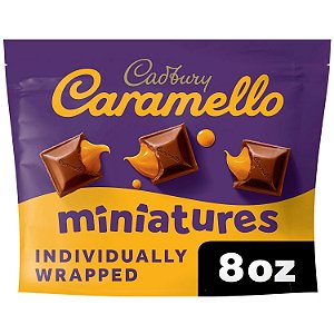 Cadbury Caramello Miniatures Milk Chocolate and Caramel Candy, Share Pack 226g