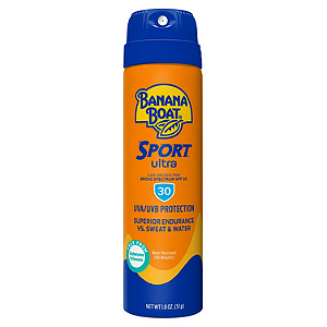 Banana Boat Sport Ultra SPF 30 Sunscreen Spray, Travel Sunscreen Spray