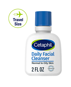 Cetaphil Travel Size Daily Facial Cleanser for Sensitive, Combination to Oily Skin