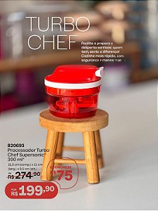 Tupperware Turbo Chef Supersonic 300ml Tupperware® vermelho