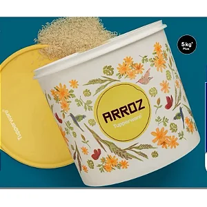 TUPPER CAIXA FLORAL ARROZ 5 KG TUPPERWARE