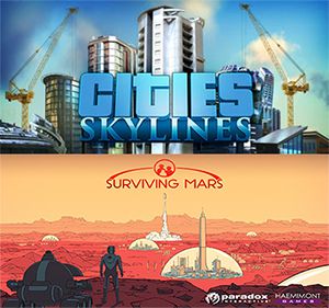 Cities: Skylines + Surviving Mars PS4  midia digital