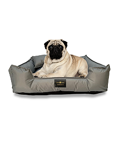 Cama Pet- G- Impermeável- Nylon- Cinza- Tradicional