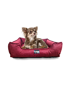Cama Pet- P- Suede- Veludo- Marsala- Tradicional