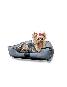 Cama Pet Cachorro & Gato- Suede- Veludo- M- Cinza