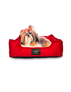 Cama Pet Cachorro & Gato- Impermeável- Nylon- G- Vermelho