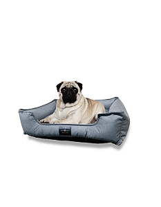 Cama Pet Cachorro & Gato- Suede- Veludo- G- Cinza