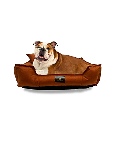 Cama Pet- GG- Suede- Veludo- Terracota- Tradicional