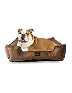 Cama Pet- GG- Suede- Veludo- Marrom- Tradicional