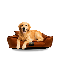 Cama Pet- XG- Suede- Veludo- Terracota- Tradicional