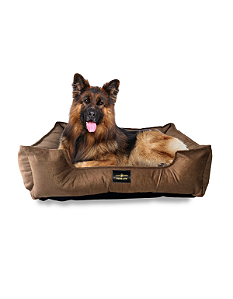 Cama Pet- XG- Suede- Veludo- Marrom- Tradicional