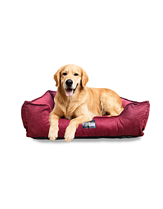 Cama Pet- XG- Suede- Veludo- Marsala- Tradicional