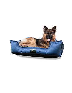 Cama Pet- XG- Suede- Veludo- Azul Marinho- Tradicional