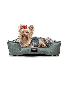Caminha Pet Cachorro & Gato- M- Impermeável- Acquablock- Verde Chevron