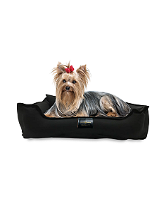 Cama Pet- M- 100% Algodão- Brim- Preto- Tradicional