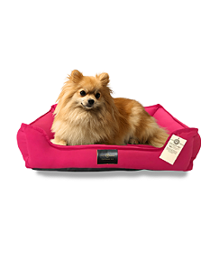 Cama Pet- M- 100% Algodão- Brim- Pink- Tradicional